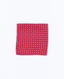 Red Pocket Squares 100% Silk
