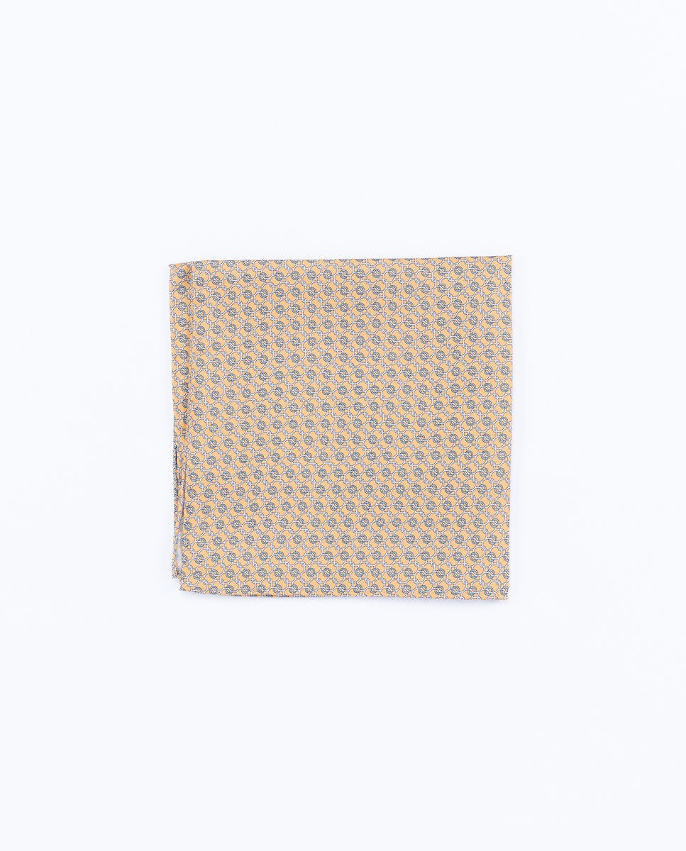 Light Yellow Pocket Squares 100% Silk
