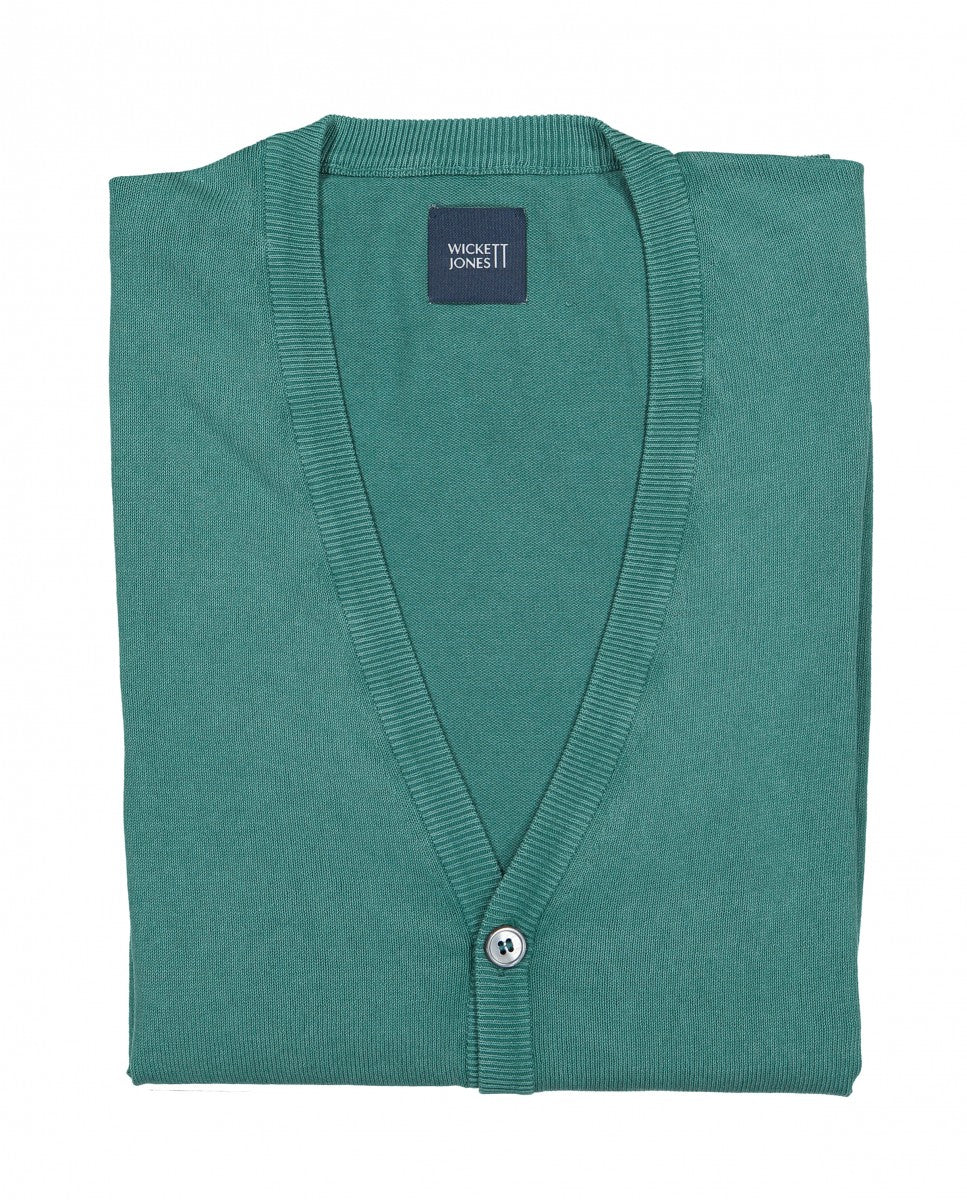 Green Cardigan 100% Cotton