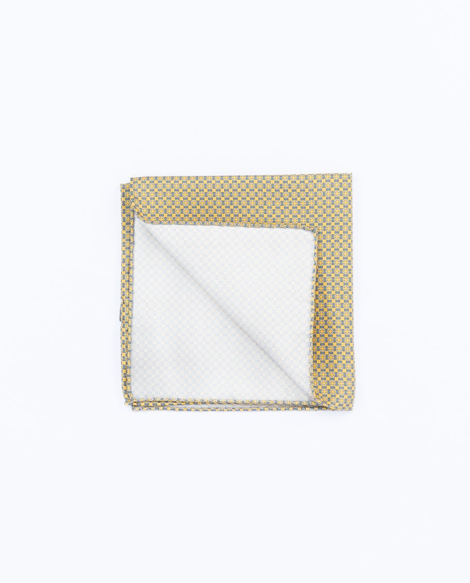 Pañuelo de bolsillo 100% Seda en Amarillo Claro