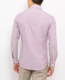 Camisa Casual 100% Algodón en Burdeos