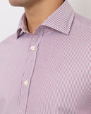 Camisa Casual 100% Algodón en Burdeos