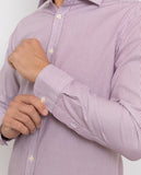 Camisa Casual 100% Algodón en Burdeos