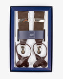 Dark Brown Braces 100% Leather