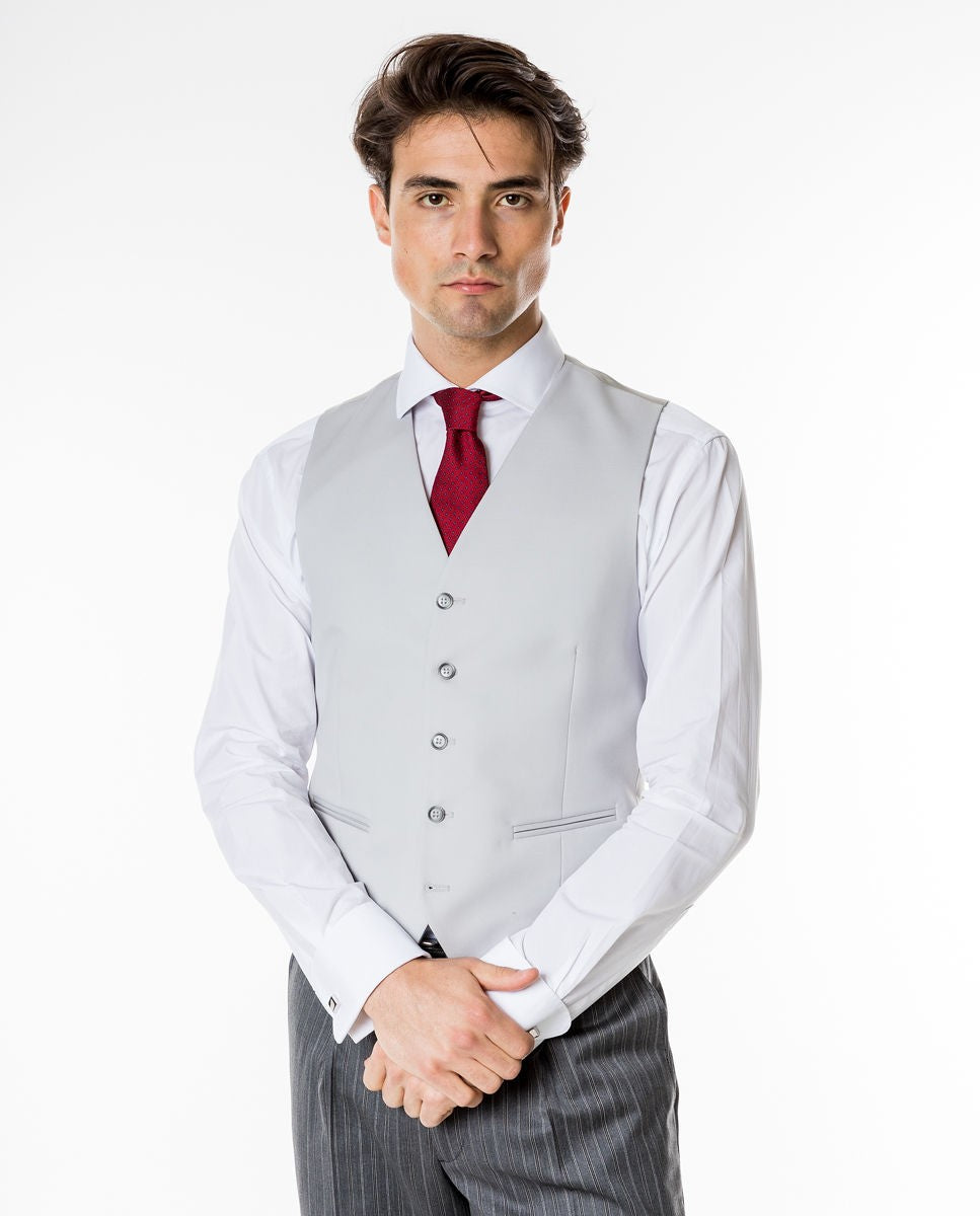 Light Grey Vest 100% Wool