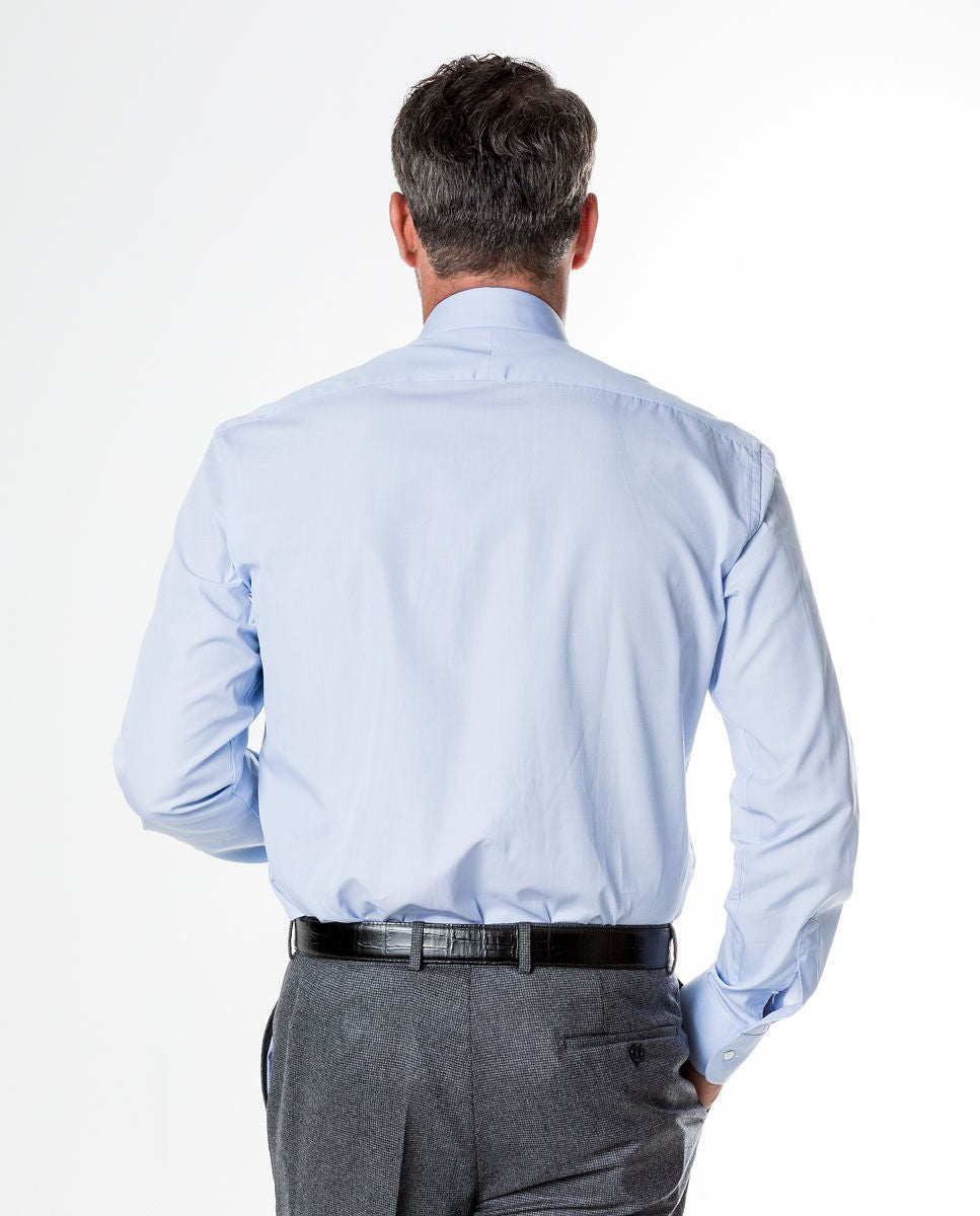 Camisa 100% Algodón en Azul Claro