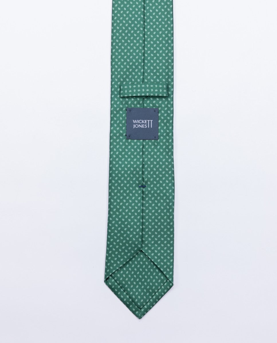 Dark Green Tie 100% Silk