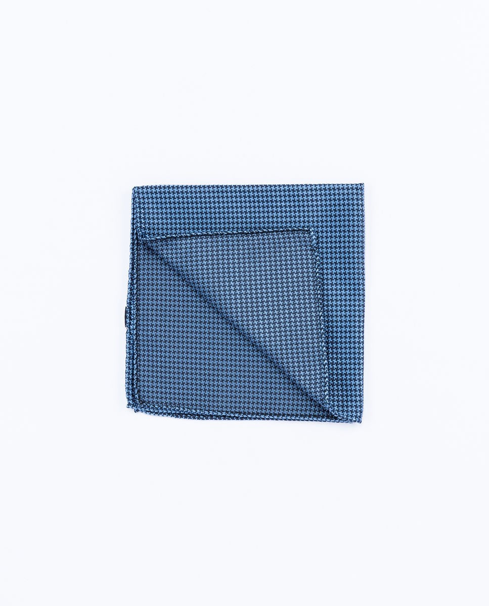 Dark Blue Pocket Squares 100% Silk