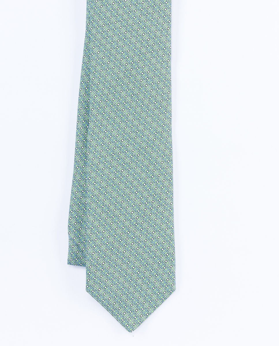 Green Tie 100% Silk