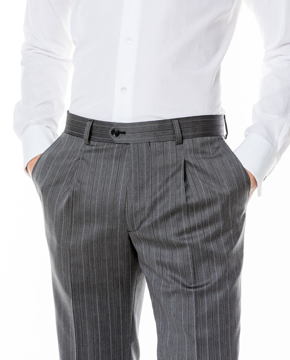 Dark Grey Formal Trousers 100% Flece wool