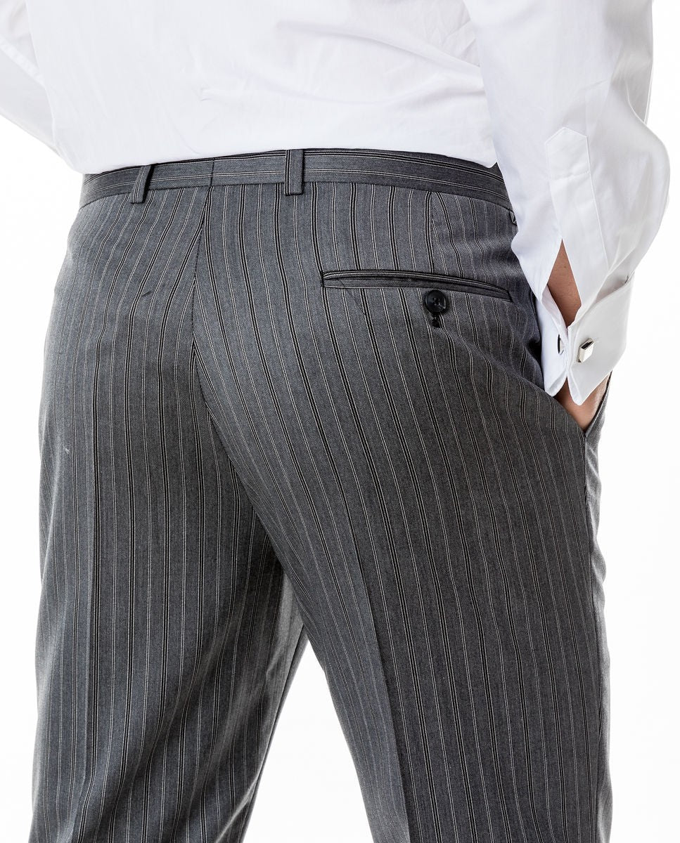 Dark Grey Formal Trousers 100% Flece wool