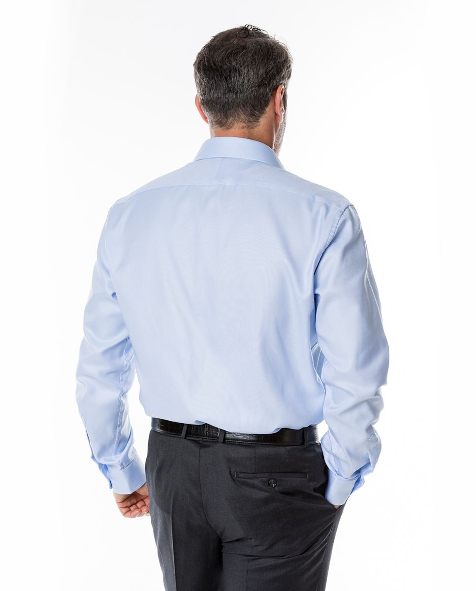 Camisa 100% Algodón en Azul Claro