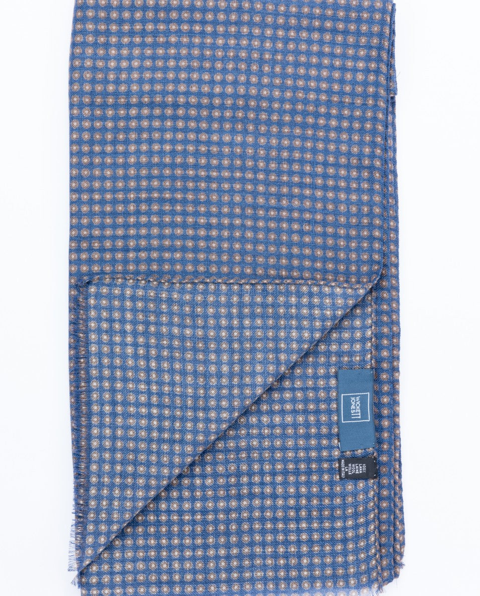 Dark Blue Scarf 100% Wool