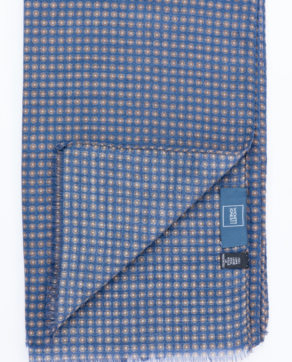 Dark Blue Scarf 100% Wool