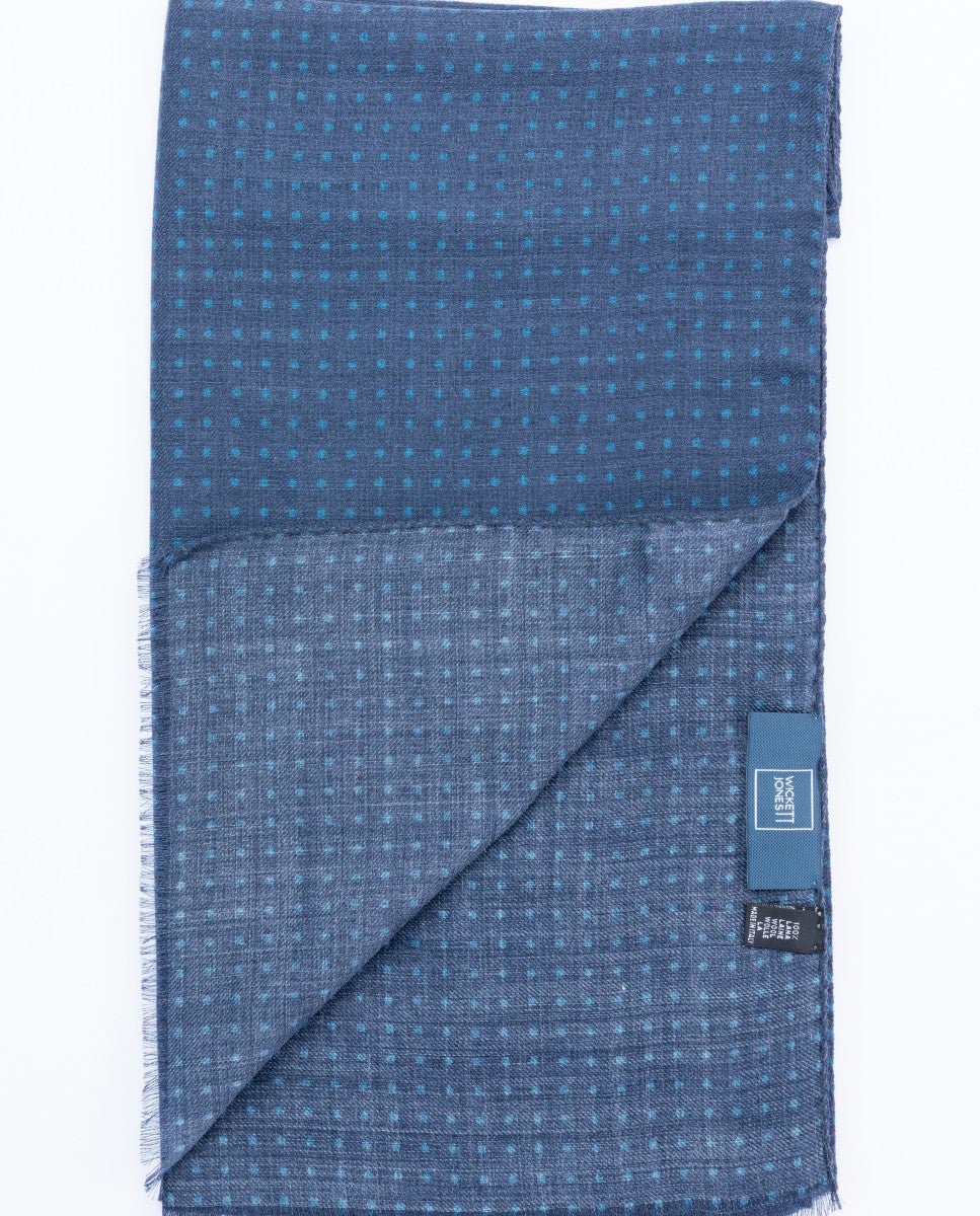 Dark Blue Scarf 100% Wool