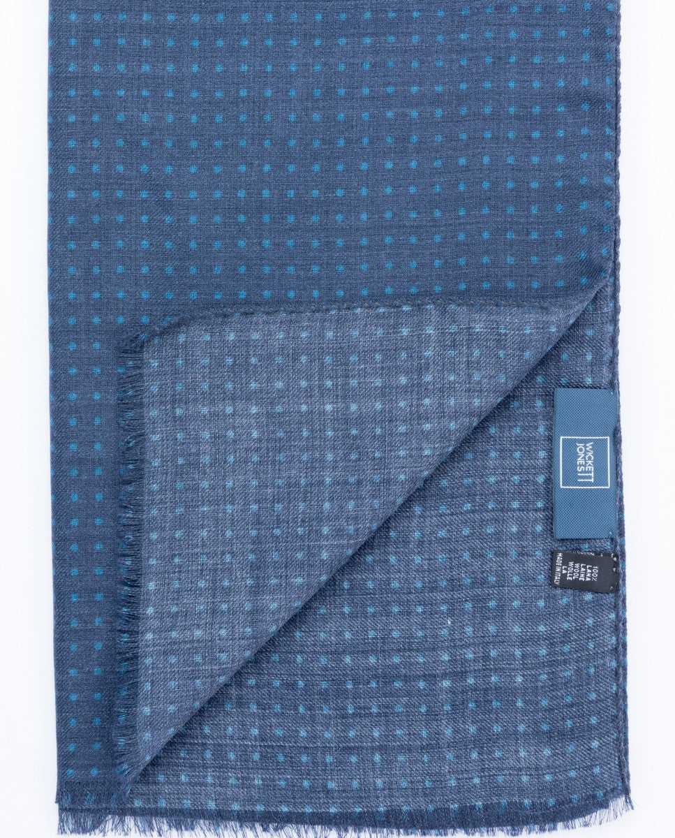 Dark Blue Scarf 100% Wool