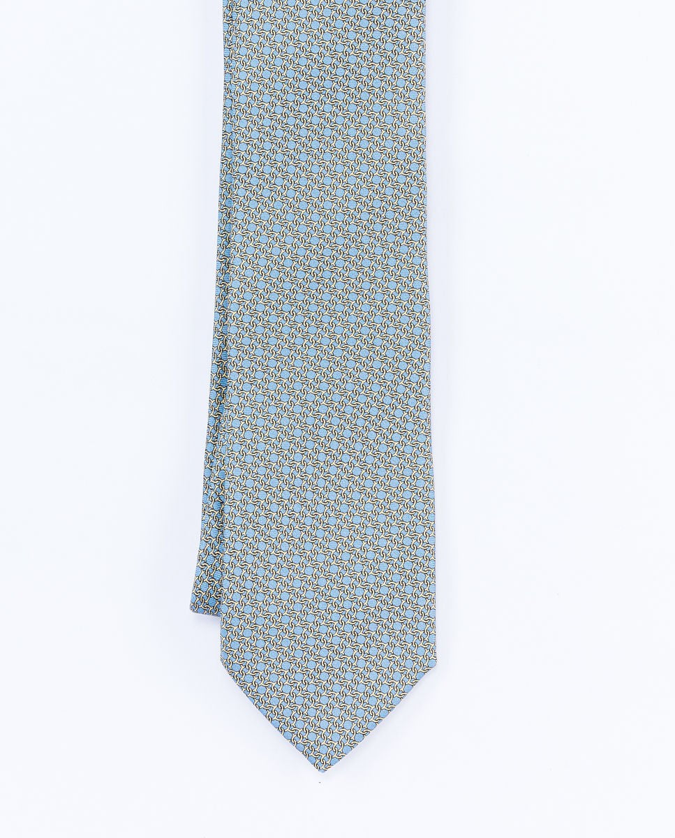 Gravata 100% Seda em Azul Claro