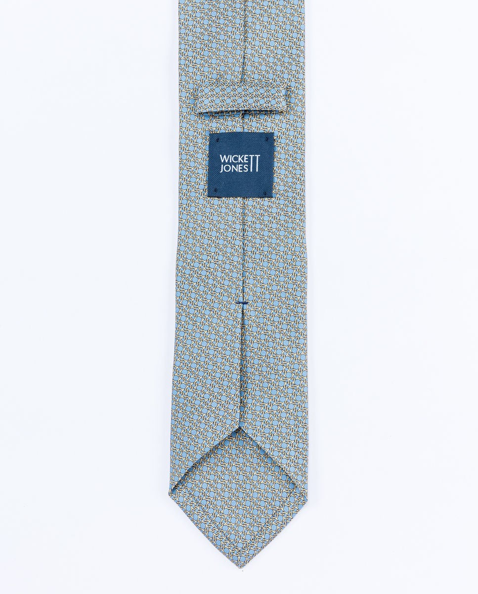 Gravata 100% Seda em Azul Claro