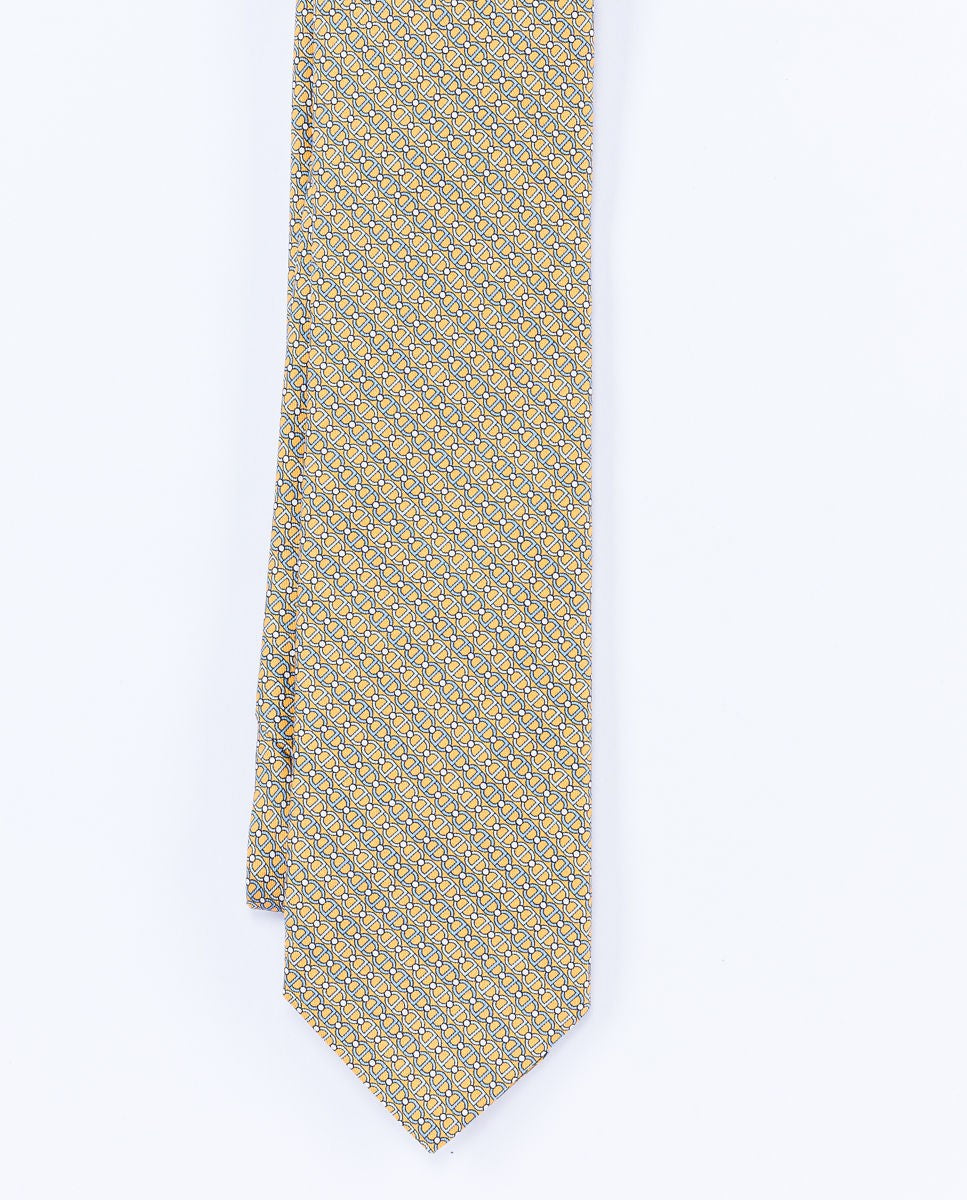 Light Orange Tie 100% Silk