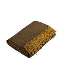 Dark Brown Blanket 100% Merino Wool