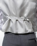 Chaleco 100% Lino en Gris Claro