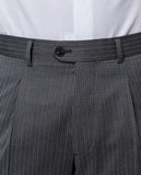 Pantalón 100% Lana Virgem en Gris Oscuro