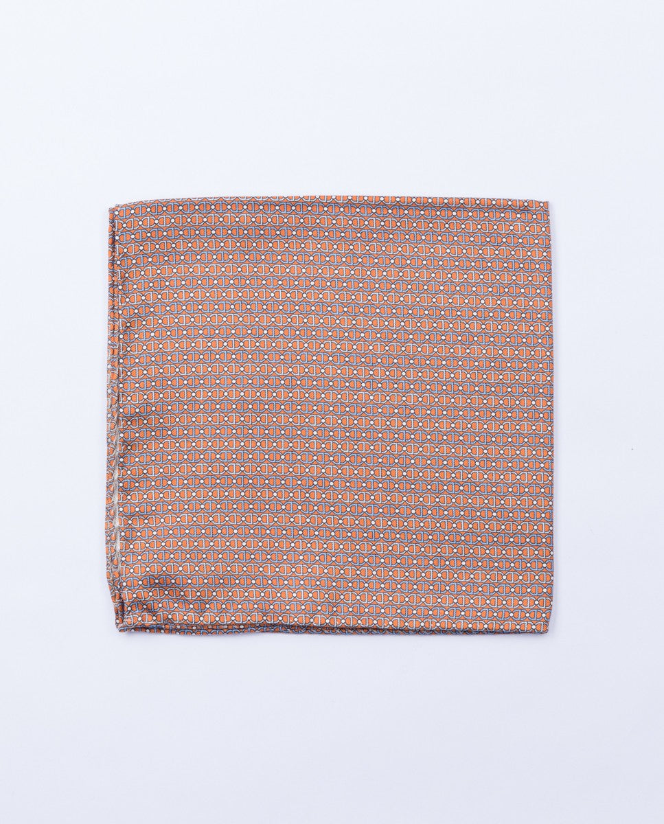 Pañuelo de bolsillo 100% Seda en Naranja Claro