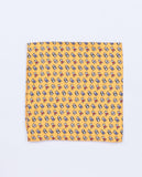 Lenço de Bolso 100% Seda em Amarelo Claro