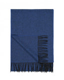 Bufanda 100% Lana Virgem en Azul Oscuro