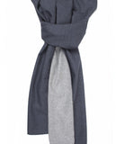 Echarpe 100% Lã em Azul Escuro