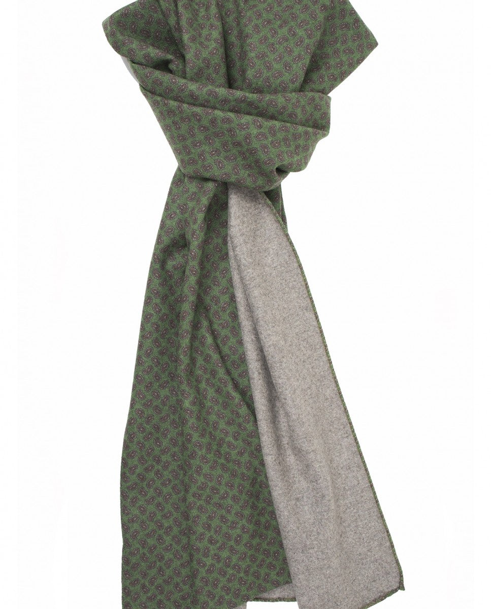 Echarpe 100% Lã em Verde