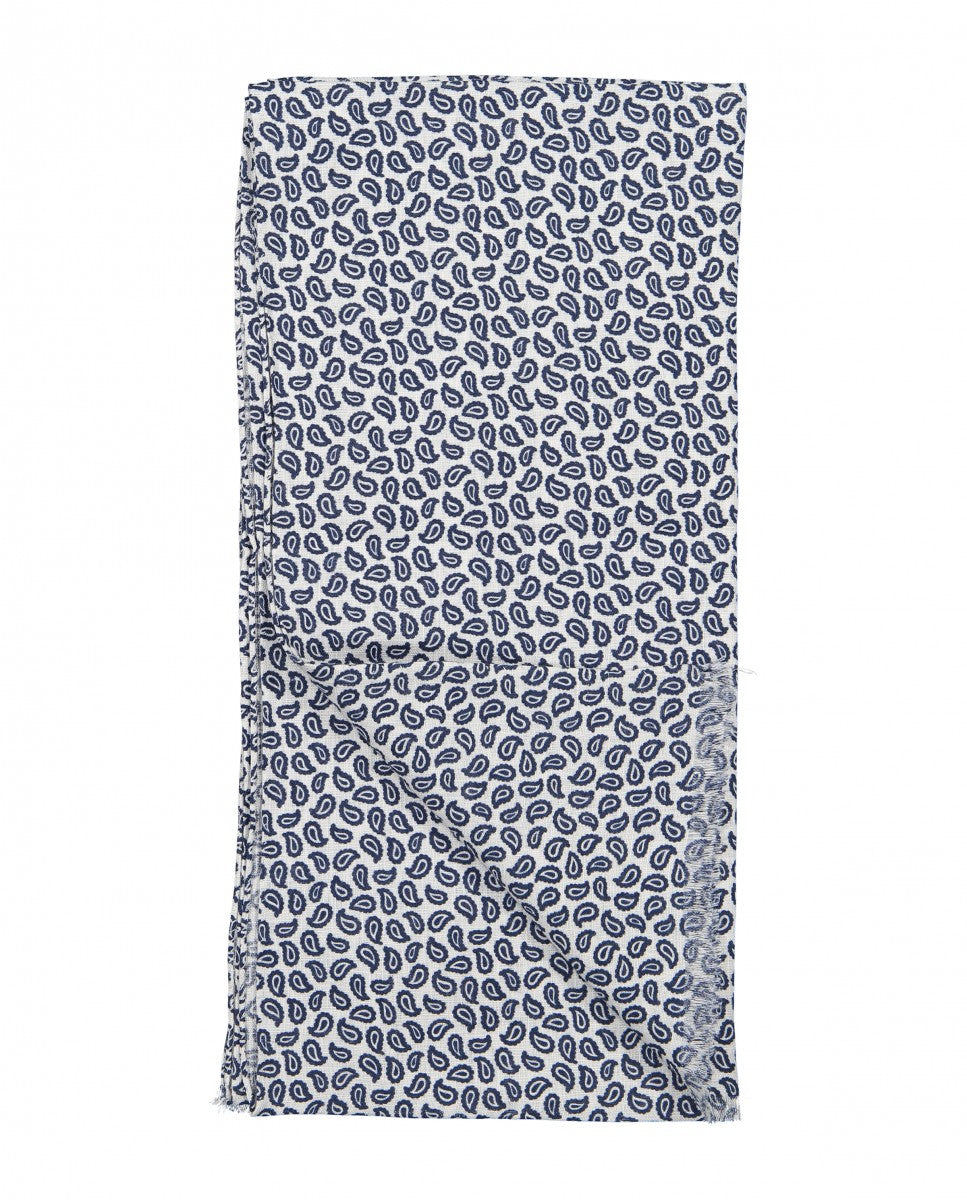 Echarpe 100% Linho em Branco