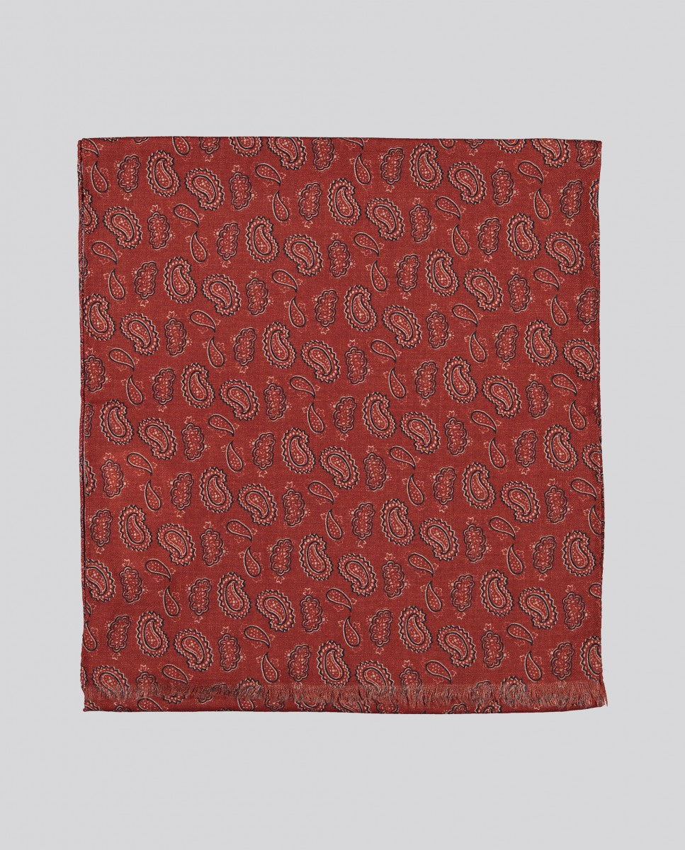 Dark Red Scarf 100% Wool