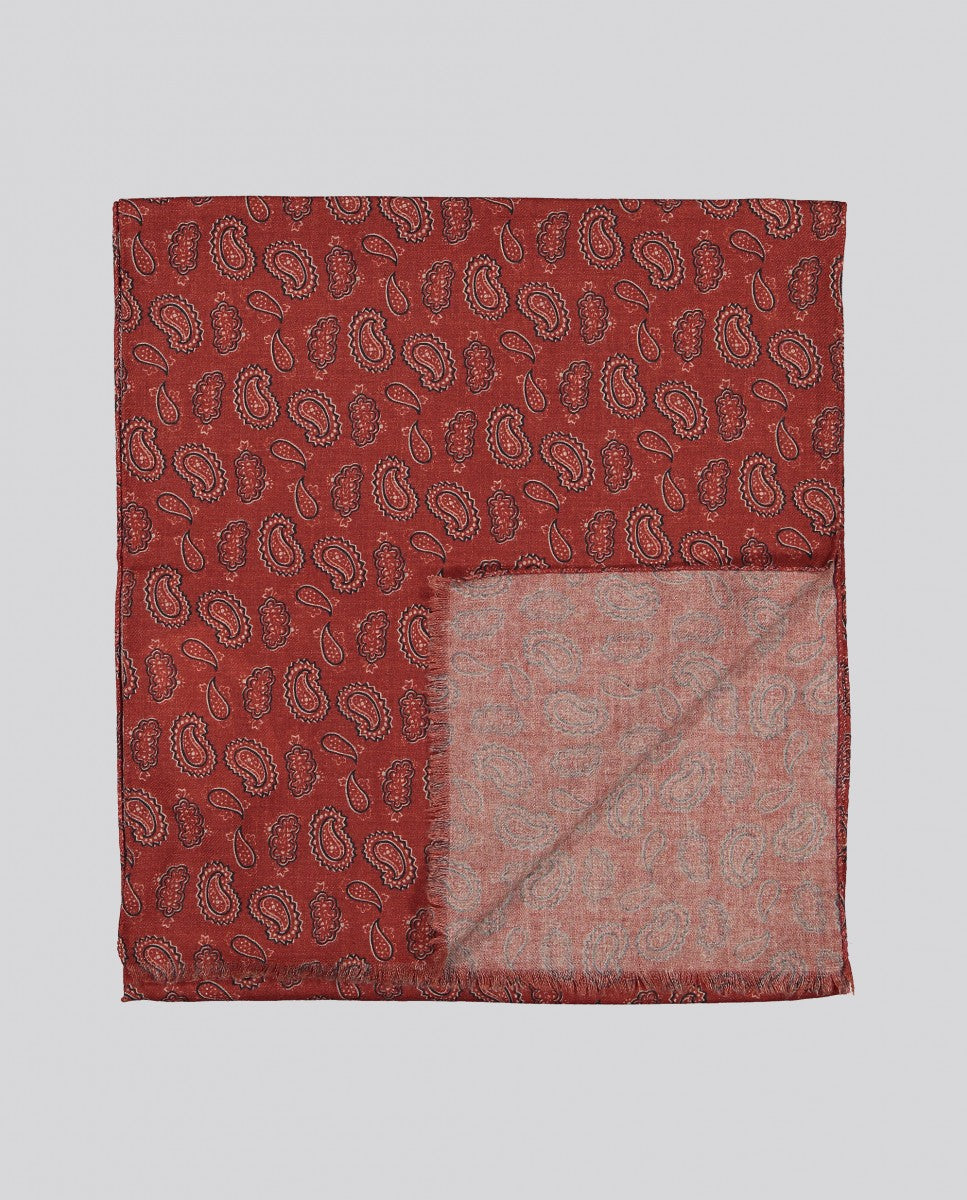 Dark Red Scarf 100% Wool