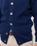 Blue Cardigan 100% Wool