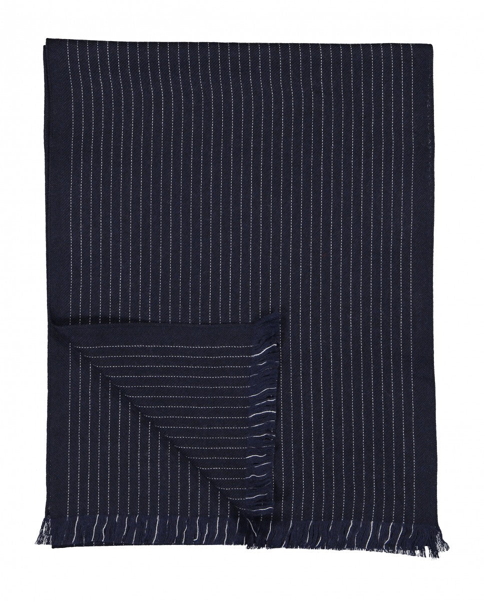 Dark Blue Scarf 100% Wool