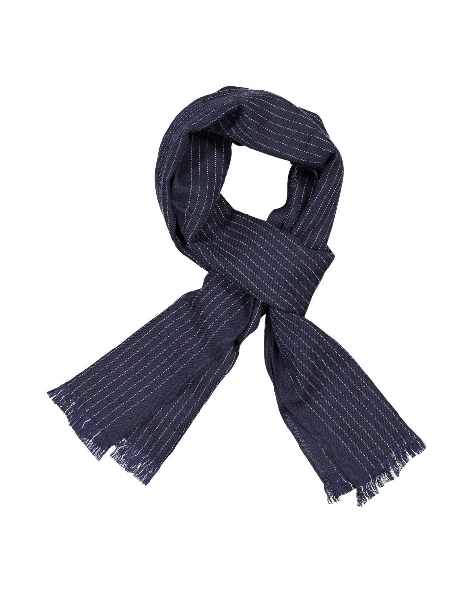 Dark Blue Scarf 100% Wool