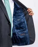Dark Grey Suit Regular Plain 100% Flece wool