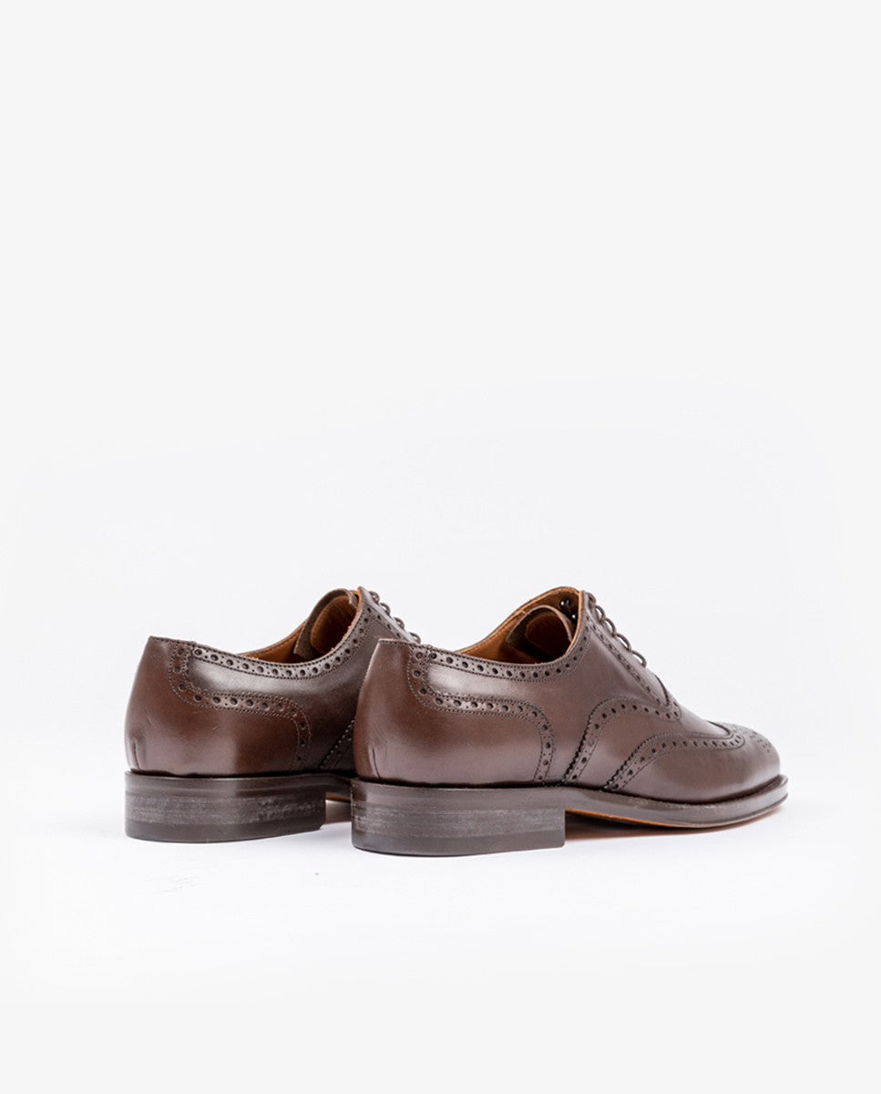 Dark Brown Oxford Shoes 100% Leather