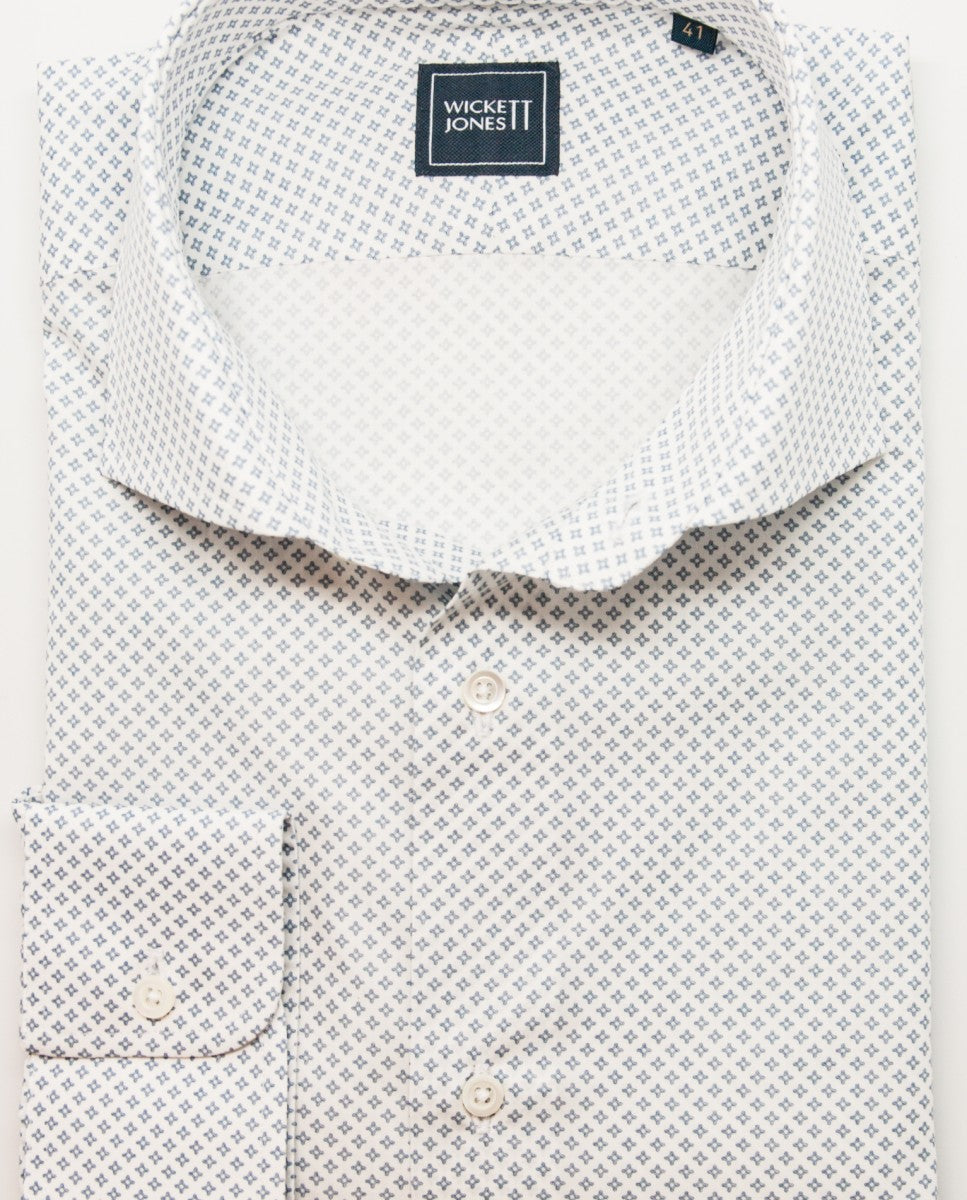 Camisa Clássica 100% Algodão em Azul Claro