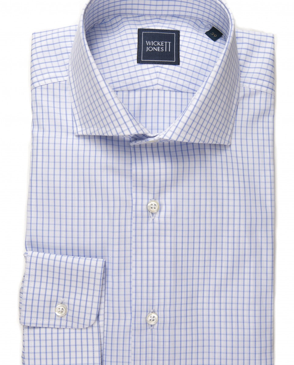 Camisa Clássica 100% Algodão em Azul Claro
