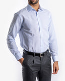 Camisa Clássica em Azul Claro