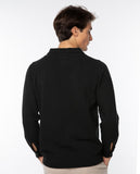 Dark Green Long Sleeve Polo 100% Cotton