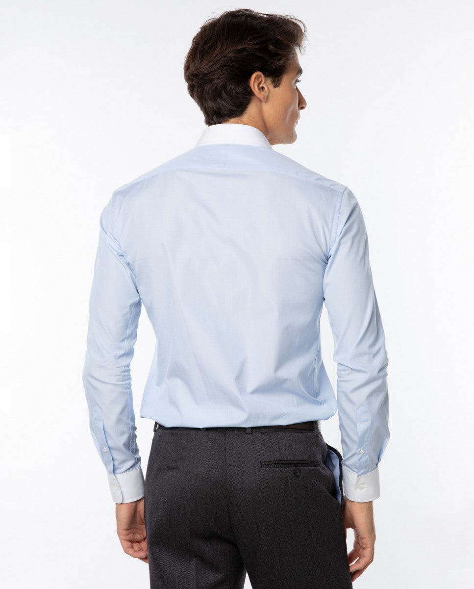Light Blue Classic Shirt 100% Cotton