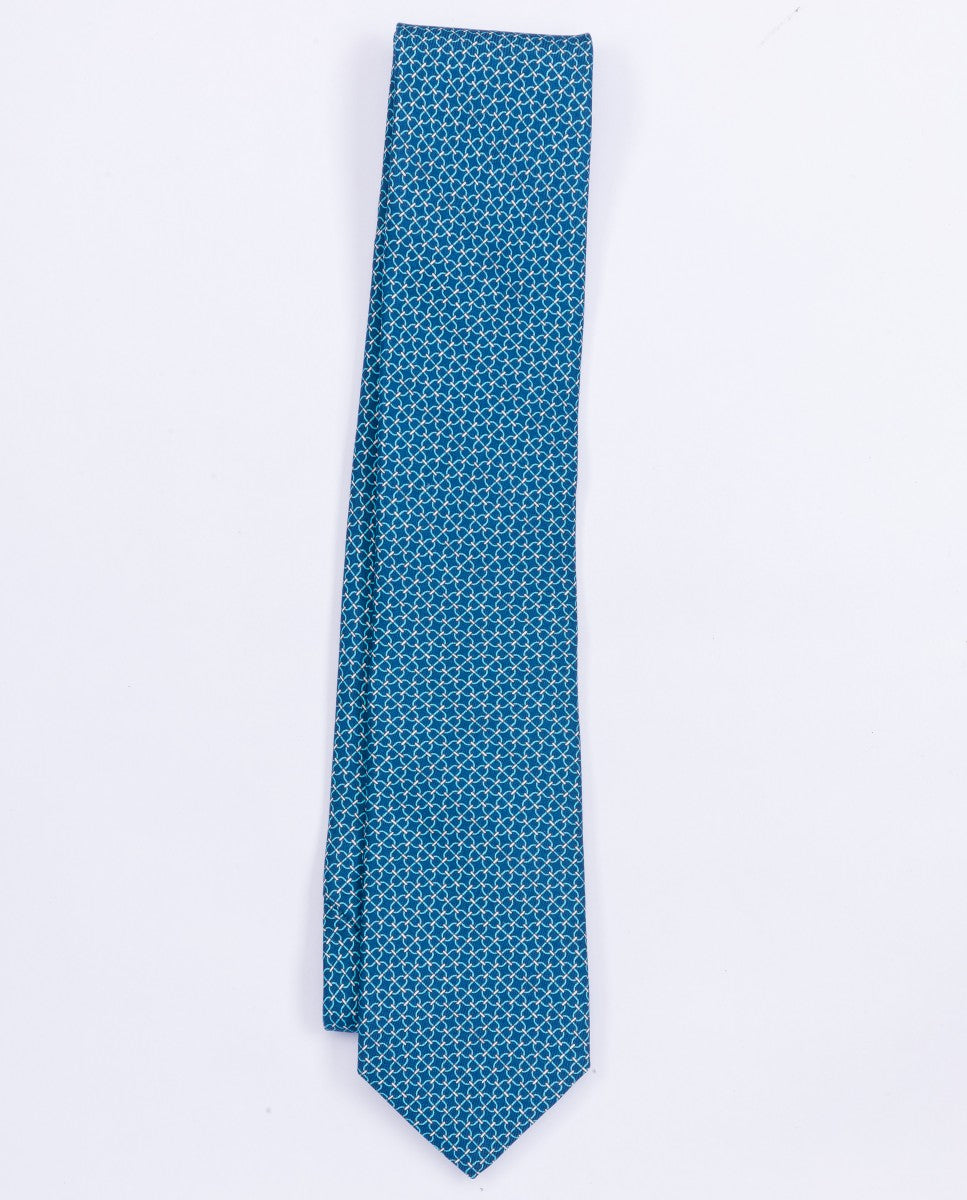 Corbata 100% Seda en Azul Petróleo