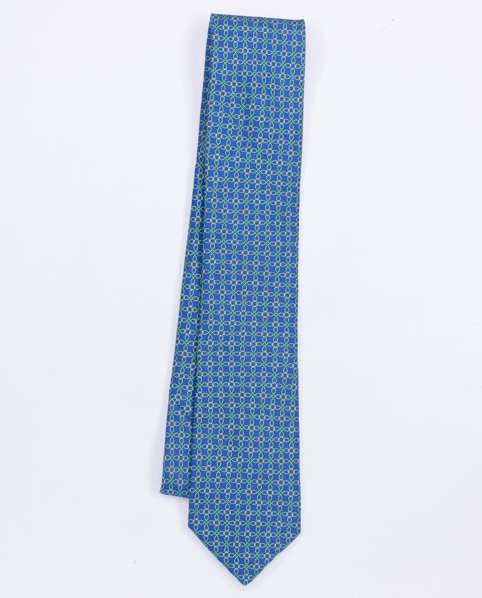 Corbata 100% Seda en Azul Oscuro