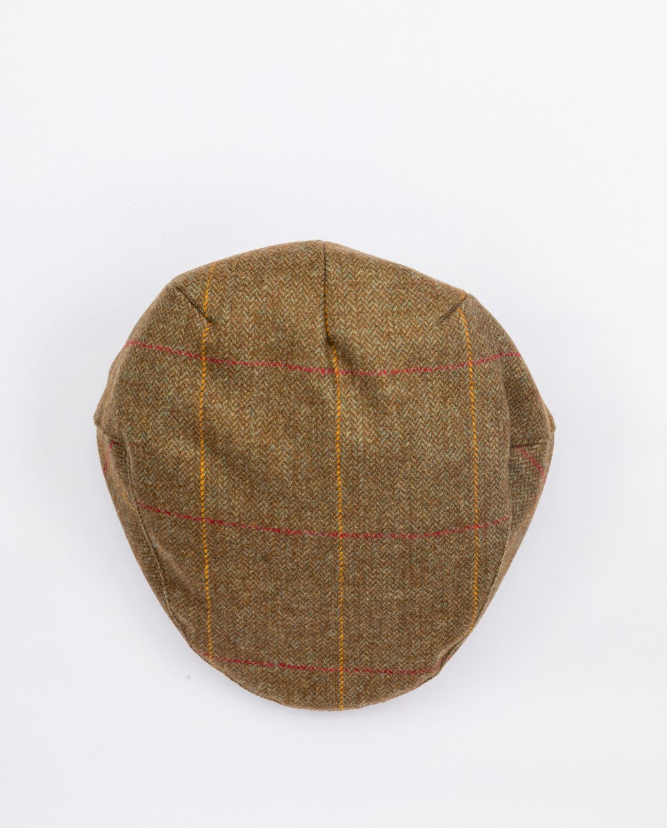 Dark Dry Green Cap 100% Wool