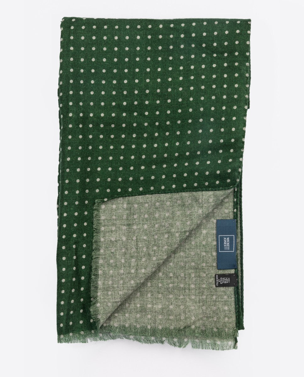 Echarpe 100% Lã em Verde Escuro