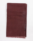 Echarpe 100% Lã em Bordeaux Escuro