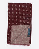 Echarpe 100% Lã em Bordeaux Escuro